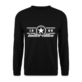 Stern limited Edition 1989 - Unisex Pullover - Schwarz - Vorne - Alina (178cm) & Michal (187cm)