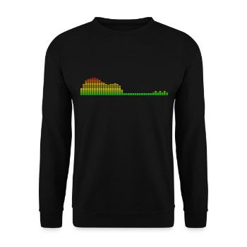 Égaliseur de forme de guitare - Sweat-shirt Unisexe - noir - Devant - Alina (178cm) & Michal (187cm)