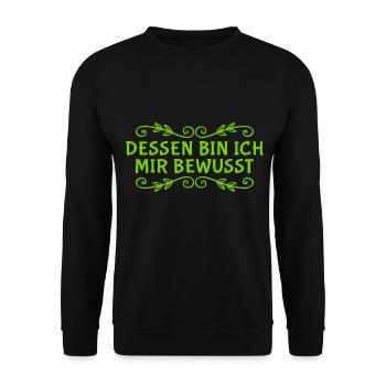 weiß ich doch - Unisex Pullover - Schwarz - Vorne - Alina (178cm) & Michal (187cm)