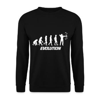 Evolution chasse - Sweat-shirt Unisexe - noir - Devant - Alina (178cm) & Michal (187cm)