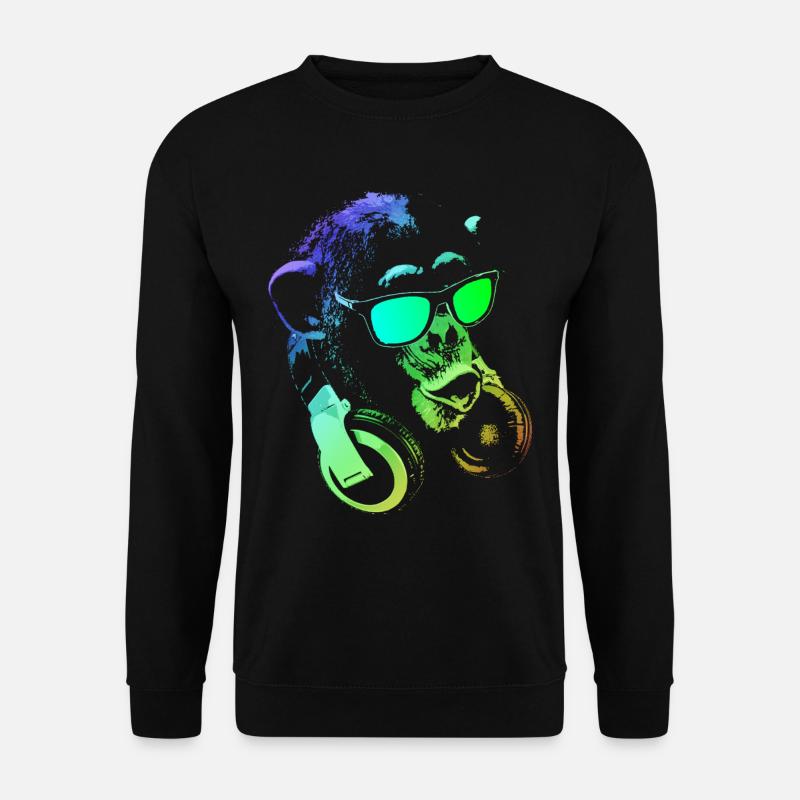Monkey DJ - Unisex Sweatshirt - black