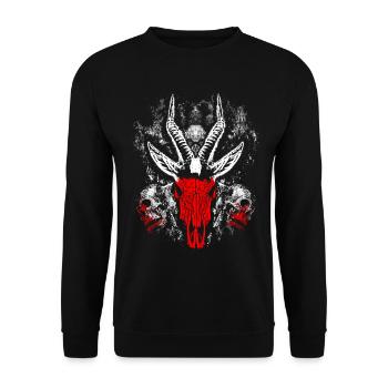 Ruler of the underworld - Unisex Sweatshirt - black - Front - Alina (178cm) & Michal (187cm)
