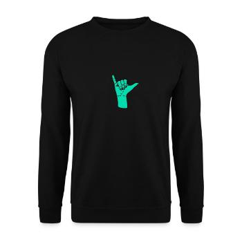 All cool - Unisex Sweatshirt - black - Front - Alina (178cm) & Michal (187cm)