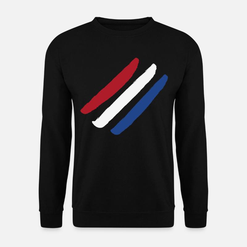 Netherlands Flag -Style Stripes - Unisex Sweatshirt - black