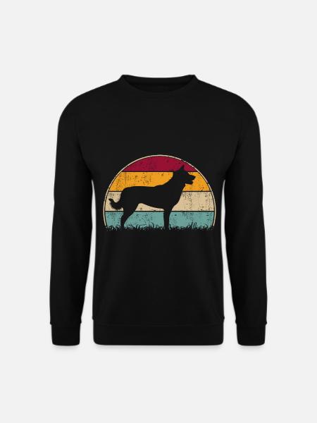 Germanischer Karelischer Bärenhund Vintage Retro - Unisex Pullover - Schwarz