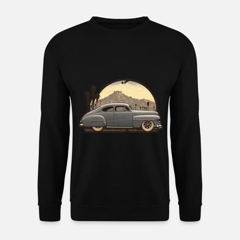Vintage Muscle car Oldtimer Sahara - Unisex Sweatshirt - black