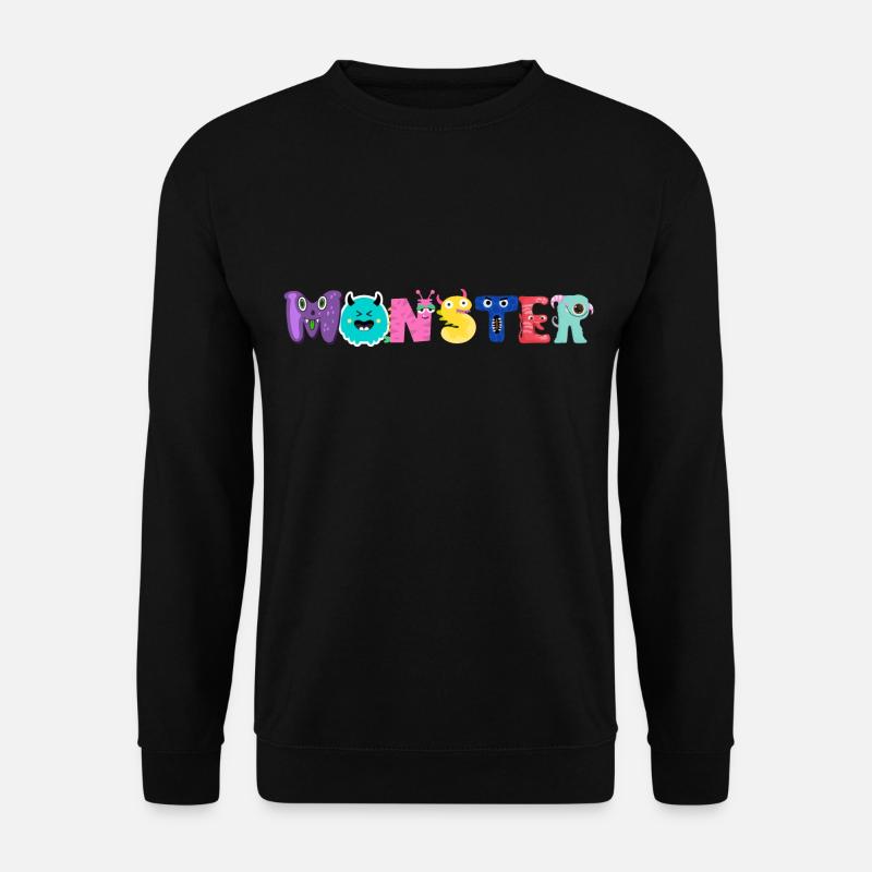 Monster Alphabet - Unisex Sweatshirt - black