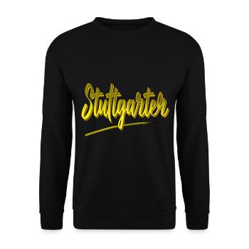 Stuttgarter für alle Männer und Frauen - Unisex Pullover - Schwarz - Vorne - Alina (178cm) & Michal (187cm)