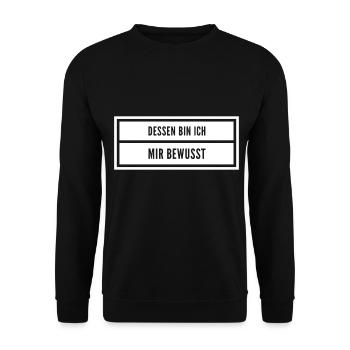 das habe ich auf dem Schirm - Unisex Pullover - Schwarz - Vorne - Alina (178cm) & Michal (187cm)