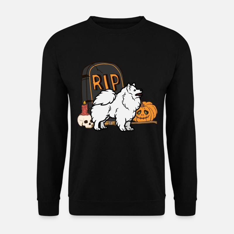 Cute Spitz Halloween Costume Dog - Unisex Sweatshirt - black