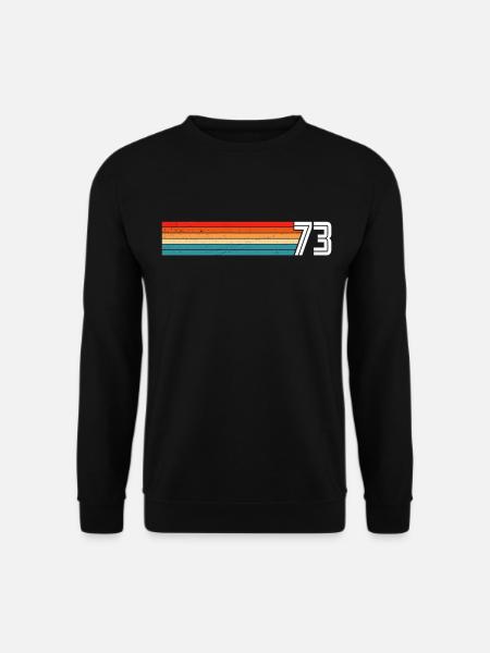 Retro 1973 t-shirt 73 vintage 1973 - Unisex Pullover - Schwarz