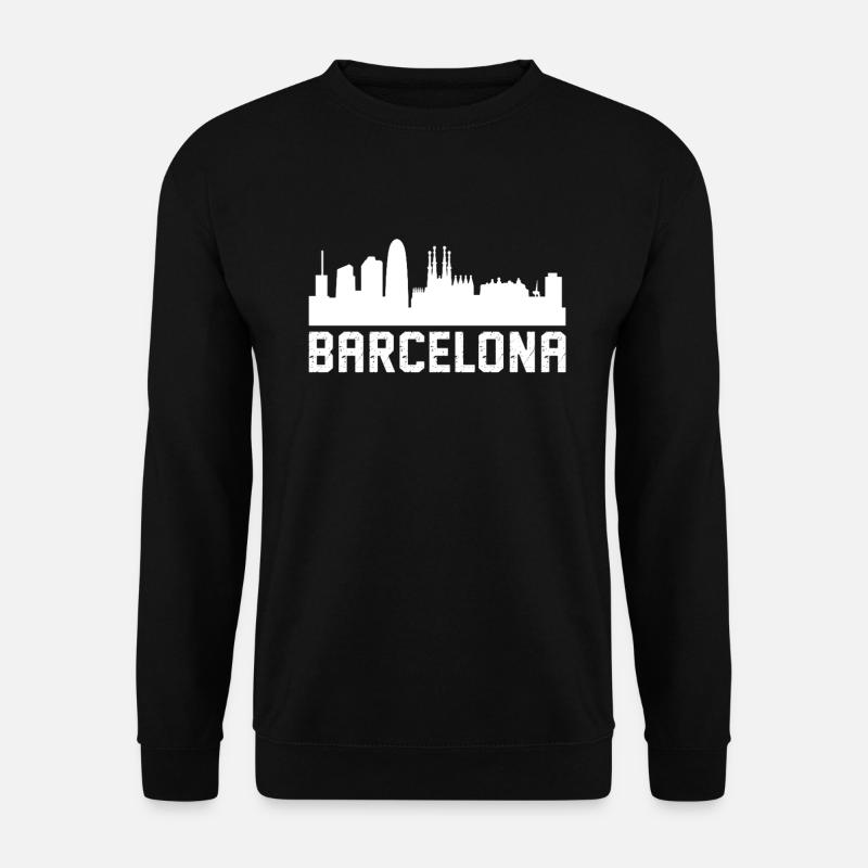 barcelona skyline - Unisex Pullover - Schwarz