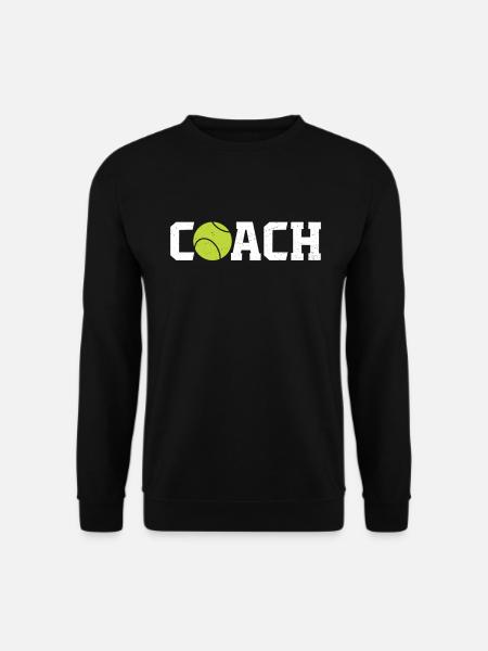 Tennistrainer Tennis Coach Tennisball Tennis - Unisex Pullover - Schwarz