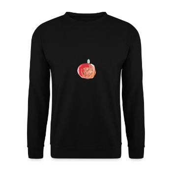 Autumn Pumpkin Halloween October Gift Idea - Unisex Sweatshirt - black - Front - Alina (178cm) & Michal (187cm)