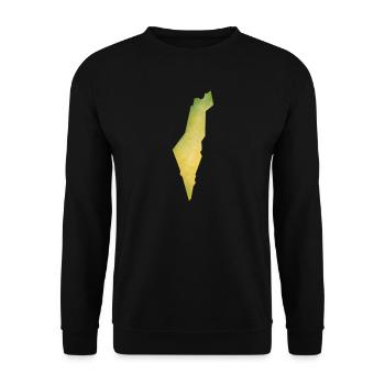 Israel - Unisex Sweatshirt - black - Front - Alina (178cm) & Michal (187cm)
