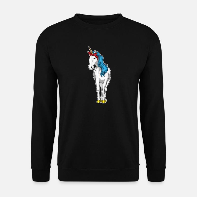 Einhorn Bandana - Unisex Pullover - Schwarz