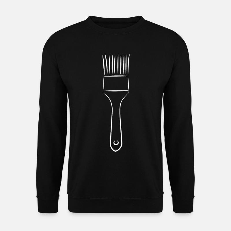 Malerpinsel Skizze - Unisex Pullover - Schwarz
