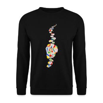 Marga - Unisex Pullover - Schwarz - Vorne - Alina (178cm) & Michal (187cm)