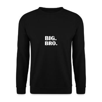 Big bro - Unisex Sweatshirt - black - Front - Alina (178cm) & Michal (187cm)