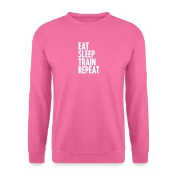 Essen Schlafzug wiederholen - Unisex Pullover - Pink - Vorne