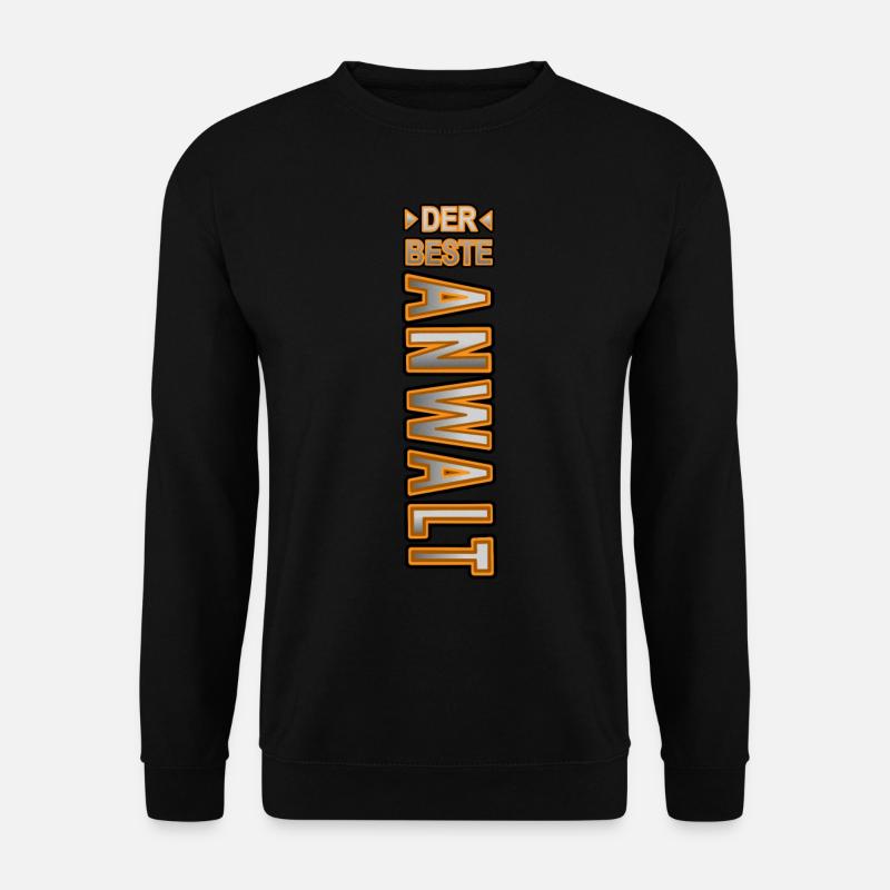 Der Beste Anwalt - Silver Mit Spruch T-Shirt - Unisex Pullover - Schwarz