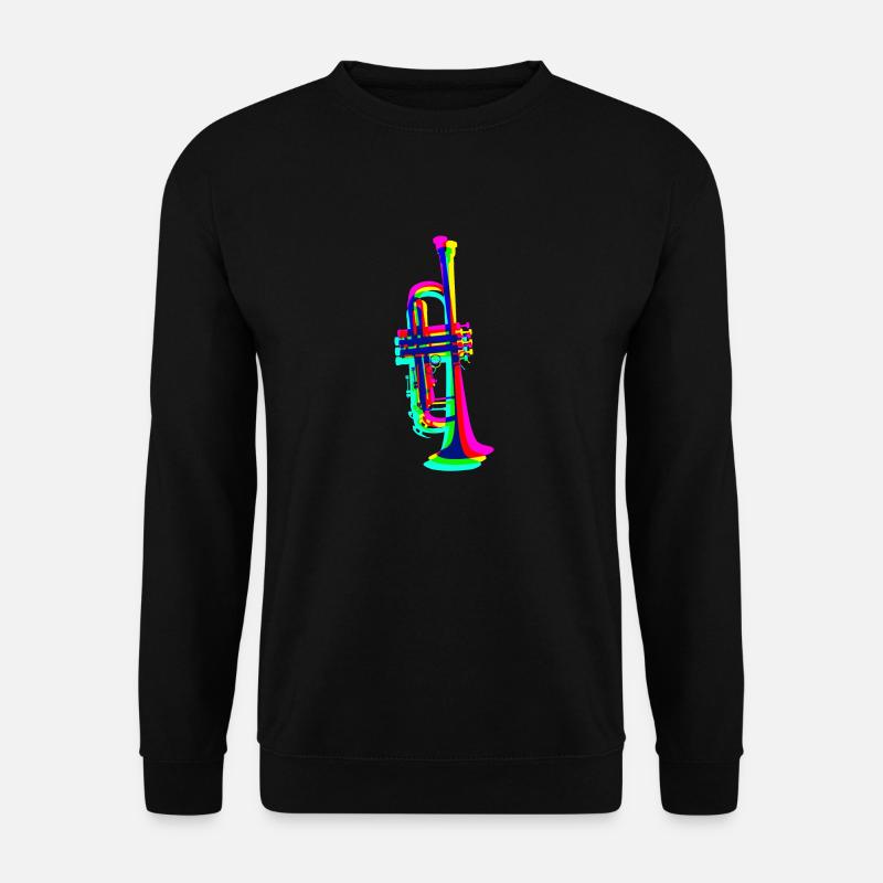 Trompete - Unisex Pullover - Schwarz