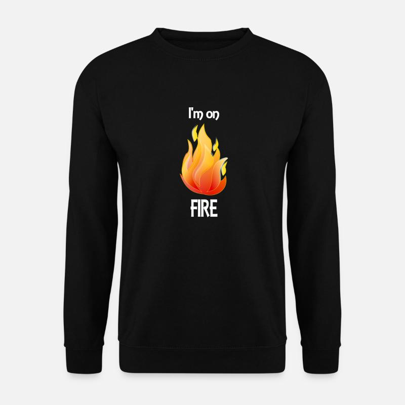 Ich brenne - I'm on fire - Unisex Pullover - Schwarz