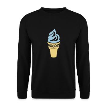 ice cream summer - Unisex Sweatshirt - black - Front - Alina (178cm) & Michal (187cm)