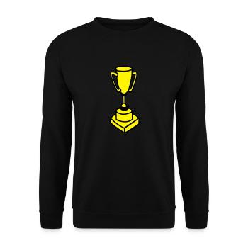 Trophy - Unisex Sweatshirt - black - Front - Alina (178cm) & Michal (187cm)