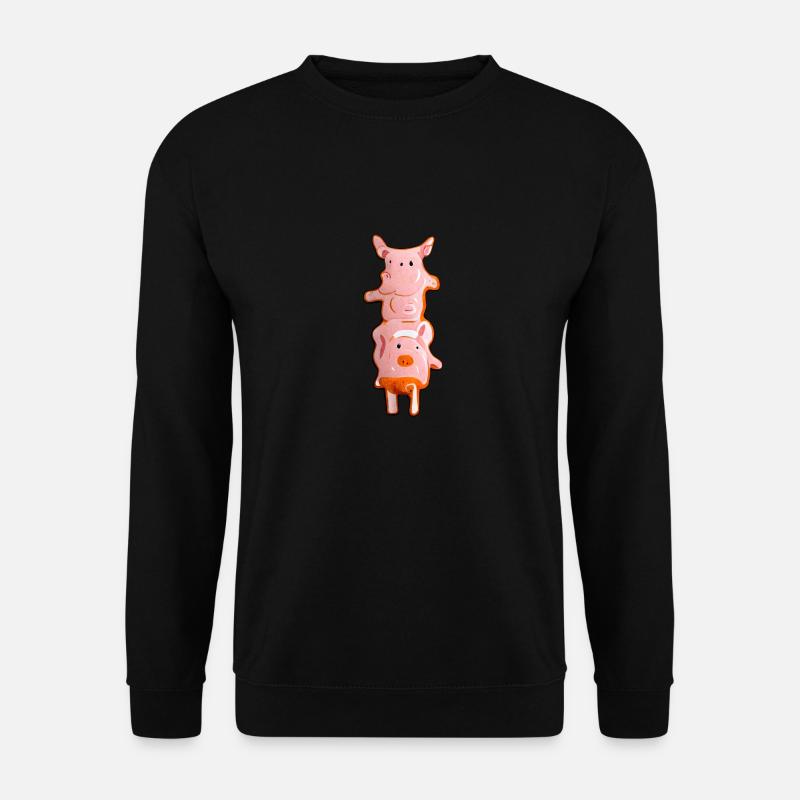 Schweine Lustig - Unisex Pullover - Schwarz