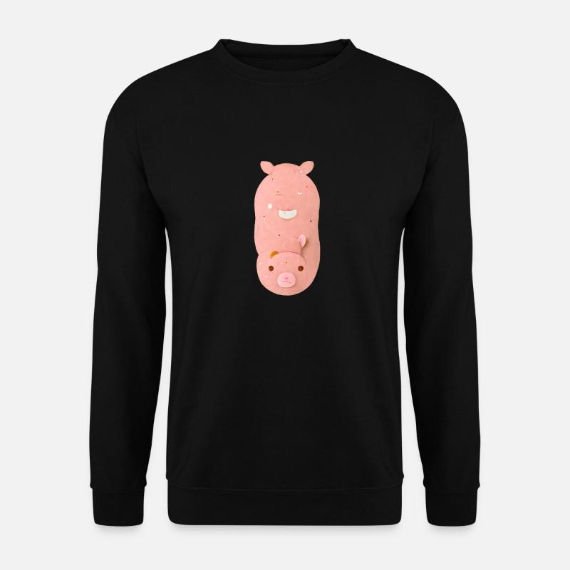 Schwein Abstarkt - Unisex Pullover - Schwarz