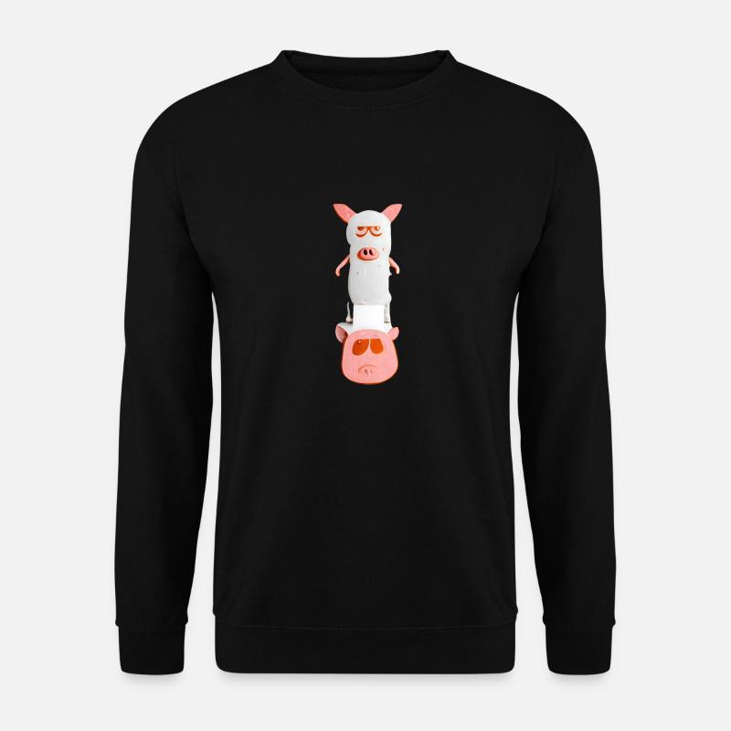 Schwein ernst - Unisex Pullover - Schwarz
