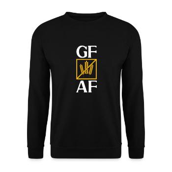 Sans gluten Intolérance au gluten - Sweat-shirt Unisexe - noir - Devant - Alina (178cm) & Michal (187cm)