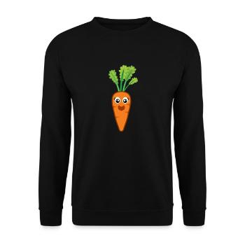 Carotte Carotte Carotte Légumes - Sweat-shirt Unisexe - noir - Devant - Alina (178cm) & Michal (187cm)