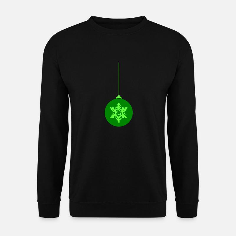 weihnachtskugel stern - Unisex Pullover - Schwarz