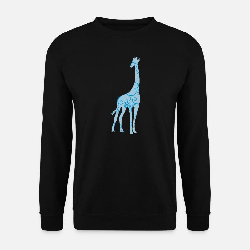 giraffe pattern - Unisex Sweatshirt - black