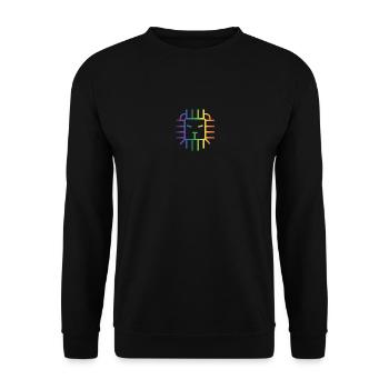 Pride Lion - Unisex Sweatshirt - black - Front - Alina (178cm) & Michal (187cm)