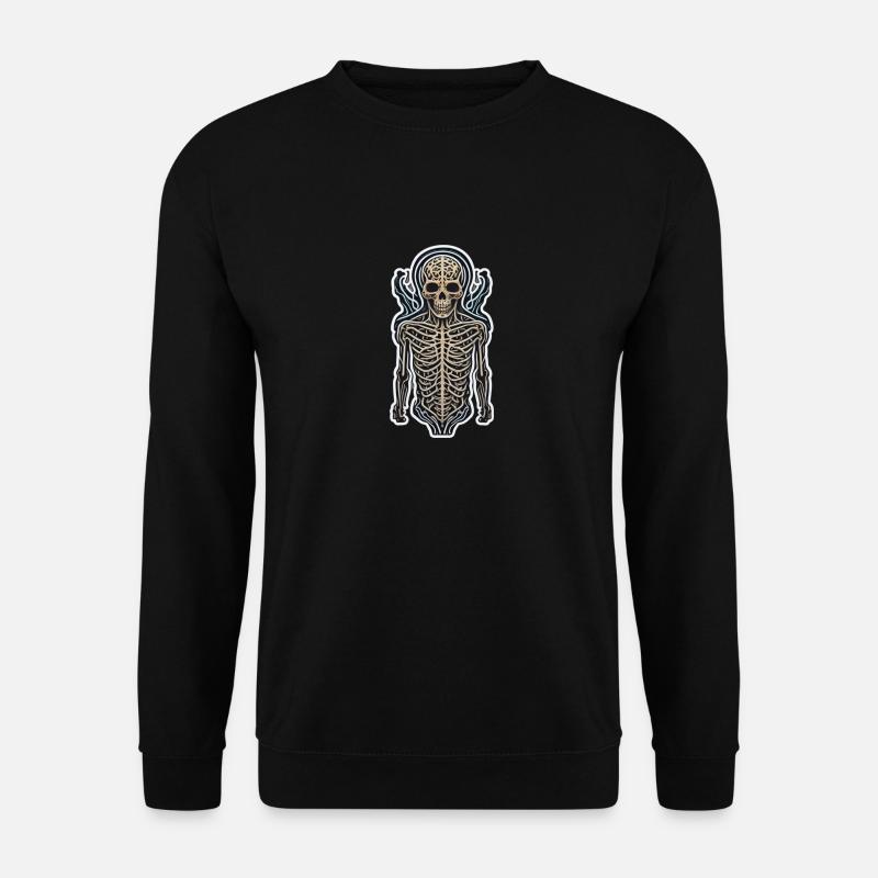 Skelett - Unisex Pullover - Schwarz