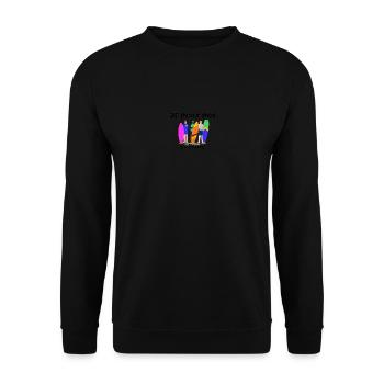 Je peux pas; J'ai surf - Sweat-shirt Unisexe - noir - Devant - Alina (178cm) & Michal (187cm)