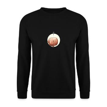 Kniesehne - Unisex Pullover - Schwarz - Vorne - Alina (178cm) & Michal (187cm)