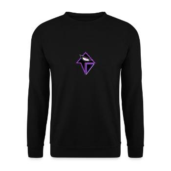 Ich sehe Dich! - Unisex Pullover - Schwarz - Vorne - Alina (178cm) & Michal (187cm)