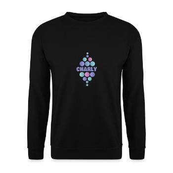 Charly - Unisex Sweatshirt - black - Front - Alina (178cm) & Michal (187cm)