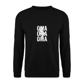Fencing Grandma Fencing - Unisex Sweatshirt - black - Front - Alina (178cm) & Michal (187cm)