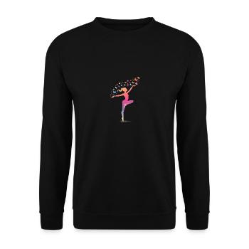 Gymnastics Women Girls Rhythmic Gymnastics - Unisex Sweatshirt - black - Front - Alina (178cm) & Michal (187cm)
