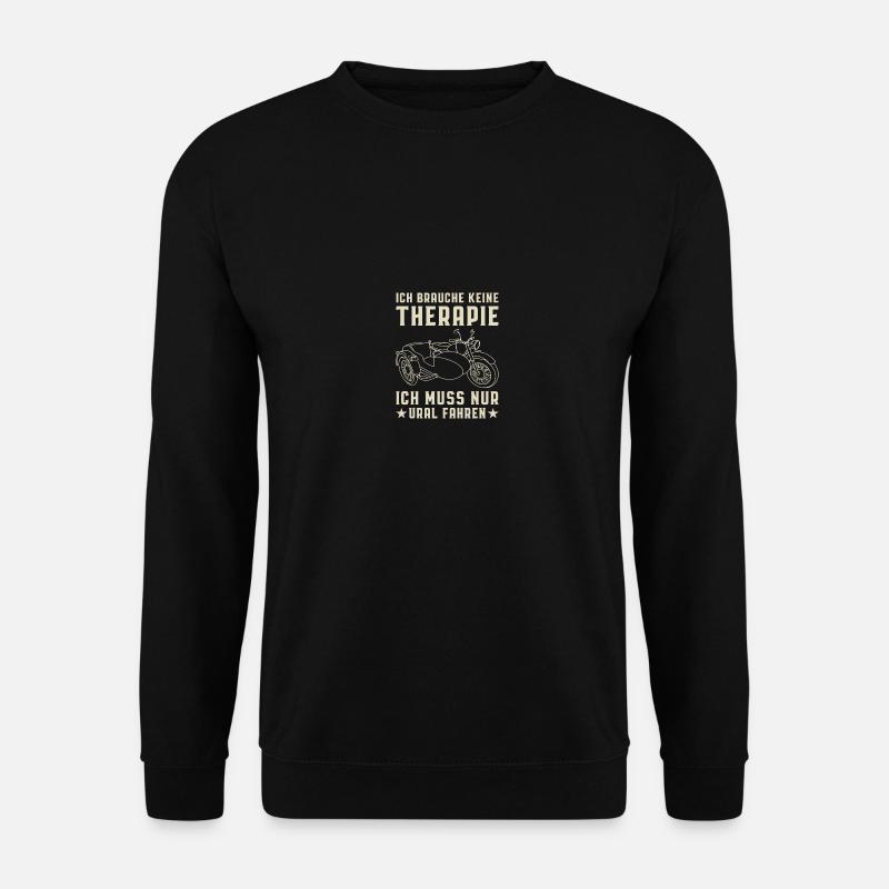 Therapie Ural Dnepr USSR Motorrad - Unisex Pullover - Schwarz