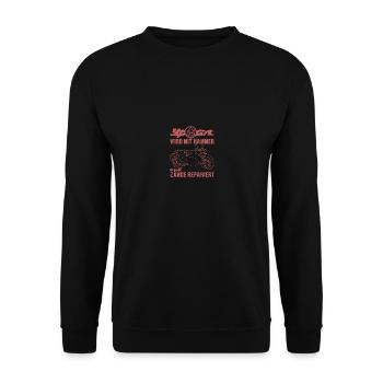 Wird mit hammer und zange repariert Ural Dnepr - Unisex Pullover - Schwarz - Vorne - Alina (178cm) & Michal (187cm)