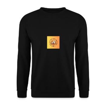 Brown Abstract Pet Shop Free Logo 2 - Unisex Sweatshirt - black - Front - Alina (178cm) & Michal (187cm)