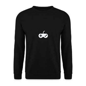 Controller - Unisex Pullover - Schwarz - Vorne - Alina (178cm) & Michal (187cm)