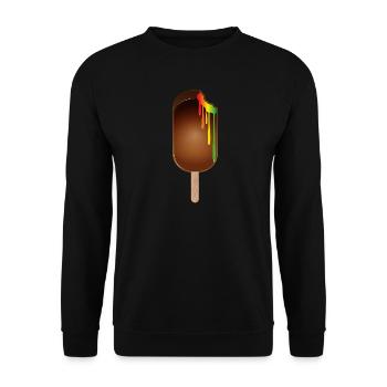 Chocolate popsicles with rainbow filling - Unisex Sweatshirt - black - Front - Alina (178cm) & Michal (187cm)