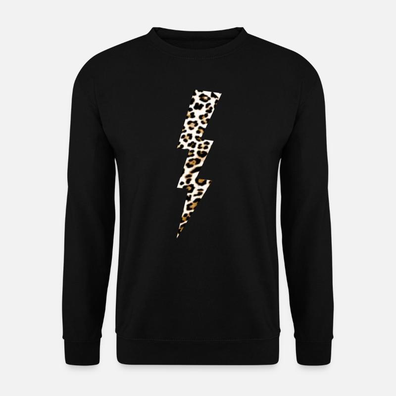 Leoparden Blitz - Unisex Pullover - Schwarz